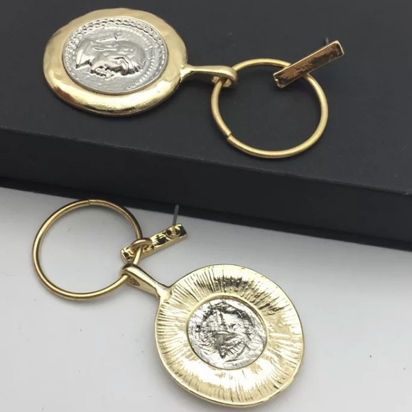 Gold plated coins earrings - Picture 4 of 4